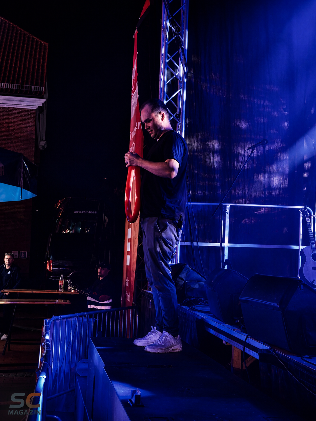 DJ Luca Heinken beim Wittmunder Bürgermarkt